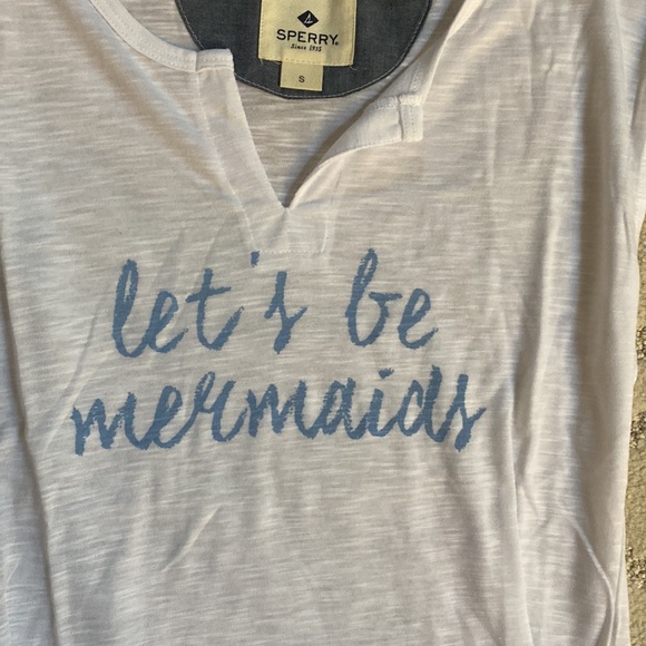 Set of two brand new Sperry “let’s be mermaids” lightweight tees - Picture 2 of 3